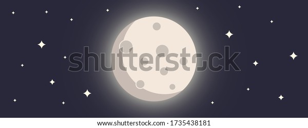 abstract moon background . moon
vector illustration . flat and clean style . vector illustration
eps10