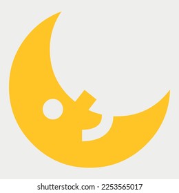 Abstract Moon Cartoon vector illustration