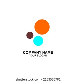
Abstract moon circle or sun logo - vector