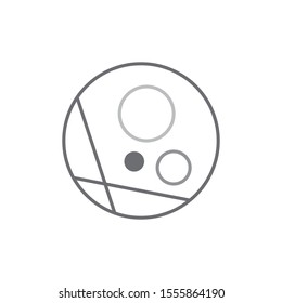 Abstract moon logo template vector night icon design