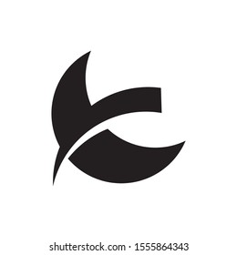 Abstract moon logo template vector night icon design