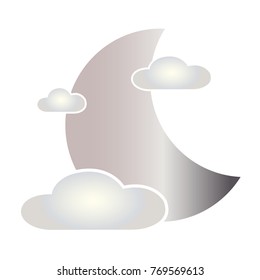 Abstract moon shape