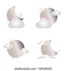 Abstract moon shape