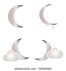 Abstract moon shape