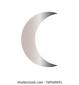 Abstract moon shape