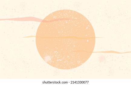 abstrakter Mond, Vektorhintergrund, frische Designkarte