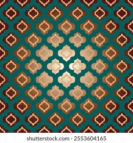 abstract moroccan background seamless geometric pattern islamic window vector