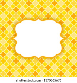 Abstract Moroccan texture. Can be used the printable outline, crafts, and other design. Background Template. Vector Illustration EPS10