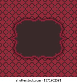 Abstract Moroccan texture. Can be used the printable outline, crafts, and other design. Background Template. Vector Illustration EPS10