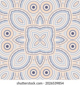 Abstract moroccan zellige tile seamless pattern. Ethnic geometric vector swatch. Tapis print design. Classic moroccan zellige tilework repeating pattern. Floor decor graphic design.
