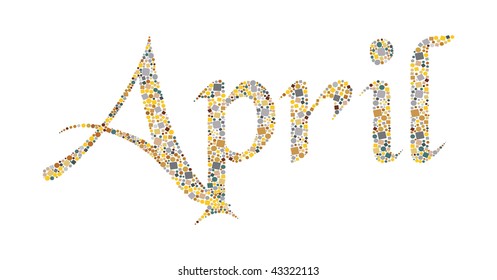 abstract mosaic april