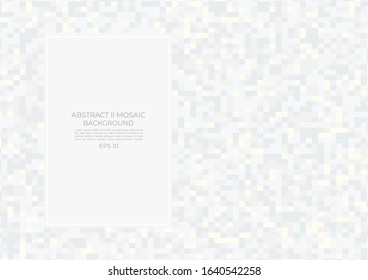 Abstract mosaic art background monochrome style with space for your text. vector illustration.