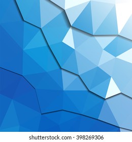 Abstract mosaic art vector background template
