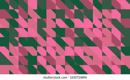 Abstract mosaic artwork design with simple shapes and figures. Geometrical pattern graphics with basic form and elements. Perfect for web banner, business presentation, branding package, fabric print.