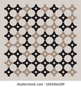 Abstract mosaic artwork design with simple shapes and figures. Geometrical pattern graphics with basic form and elements. Perfect for web banner, business presentation, branding package, fabric print.