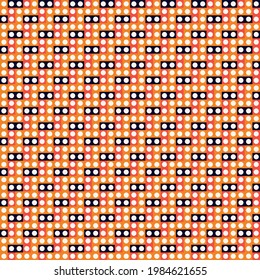 Abstract mosaic artwork design with simple shapes and figures. Geometrical pattern graphics with basic form and elements. Perfect for web banner, business presentation, branding package, fabric print.