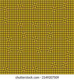 Abstraktes Mosaikdesign mit einfachen Formen und Figuren. Geometrische Mustergrafiken mit Basisform und Elementen. Perfekt für Web-Banner, Business-Präsentation, Branding-Paket, Stoffdruck.