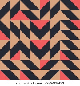 Resumen De Diseño De Material Artístico Mosaico Con Formas Y Figuras Simples. Gráficos De Patrones Geométricos Con Forma Básica Y Elementos. Perfecto Para Banner Web, Presentación Empresarial, Paquete De Marcas, Impresión De Tela.