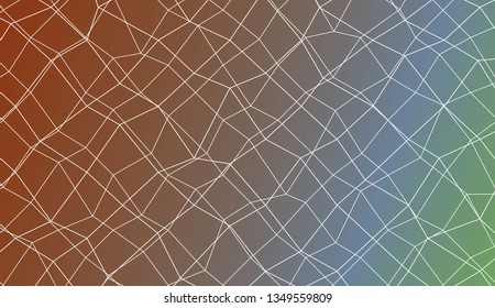 Abstract mosaic backdrop with polygonal mesh . Template for your banner. Vector illustration. Creative gradient color