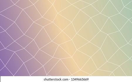 Abstract mosaic backdrop with polygonal mesh . Design for flyer, wallpaper, presentation, paper. Vector illustration. Creative gradient color