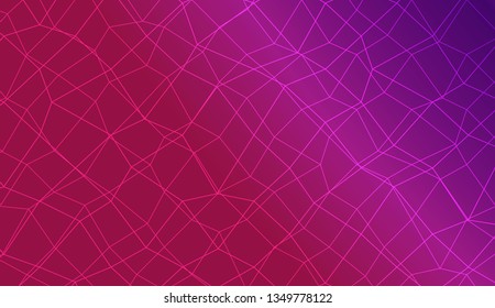 Abstract mosaic backdrop with polygonal mesh . For modern interior design, fashion print. Vector illustration. Creative gradient color