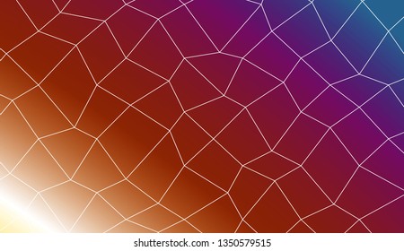 Abstract mosaic backdrop with polygonal mesh . Template for your banner. Vector illustration. Creative gradient color