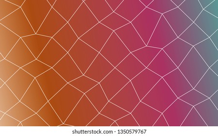 Abstract mosaic backdrop with polygonal mesh . Template for your banner. Vector illustration. Creative gradient color