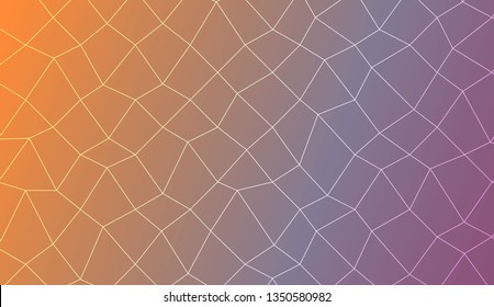 Abstract mosaic backdrop with polygonal mesh . Template for your banner. Vector illustration. Creative gradient color