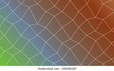Abstract mosaic backdrop with polygonal mesh . Template for your banner. Vector illustration. Creative gradient color