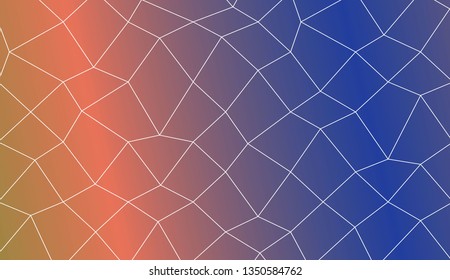 Abstract mosaic backdrop with polygonal mesh . Decorative design for your idea. Vector illustration. Creative gradient color