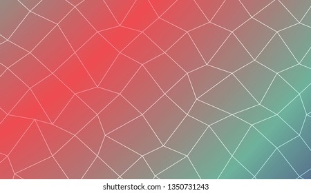 Abstract mosaic backdrop with polygonal mesh . For modern interior design, fashion print. Vector illustration. Creative gradient color