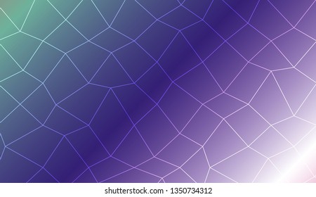 Abstract mosaic backdrop with polygonal mesh . For modern interior design, fashion print. Vector illustration. Creative gradient color