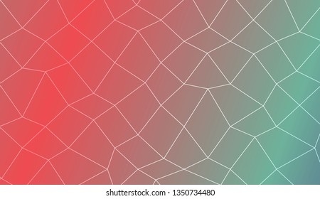 Abstract mosaic backdrop with polygonal mesh . For modern interior design, fashion print. Vector illustration. Creative gradient color
