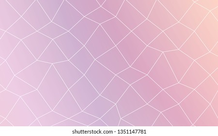 Abstract mosaic backdrop with polygonal mesh . Bright background for poster, banner, flyer. Vector illustration. Creative gradient color.