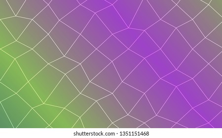 Abstract mosaic backdrop with polygonal mesh . Template for your banner. Vector illustration. Creative gradient color