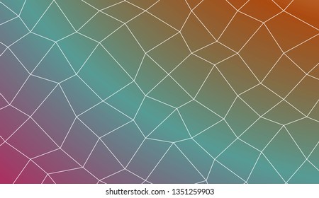 Abstract mosaic backdrop with polygonal mesh . Decorative design for your idea. Vector illustration. Creative gradient color