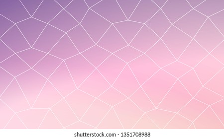 Abstract mosaic backdrop with polygonal mesh . Bright background for poster, banner, flyer. Vector illustration. Creative gradient color.