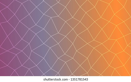 Abstract mosaic backdrop with polygonal mesh . Template for your banner. Vector illustration. Creative gradient color