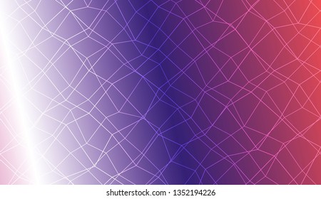 Abstract mosaic backdrop with polygonal mesh . For modern interior design, fashion print. Vector illustration. Creative gradient color