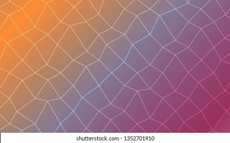 Abstract mosaic backdrop with polygonal mesh . Template for your banner. Vector illustration. Creative gradient color