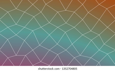 Abstract mosaic backdrop with polygonal mesh . Template for your banner. Vector illustration. Creative gradient color