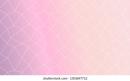 Abstract mosaic backdrop with polygonal mesh . Bright background for poster, banner, flyer. Vector illustration. Creative gradient color.
