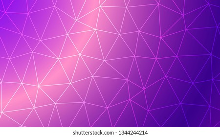 Abstract mosaic backdrop with triangles. Bright background for poster, banner, flyer. Vector illustration. Creative gradient color.