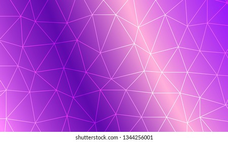 Abstract mosaic backdrop with triangles. Bright background for poster, banner, flyer. Vector illustration. Creative gradient color.