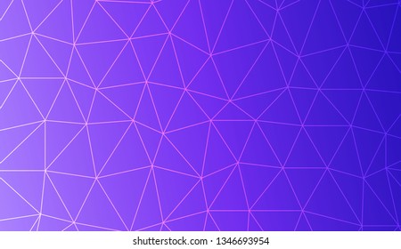 Abstract mosaic backdrop with triangles. Bright background for poster, banner, flyer. Vector illustration. Creative gradient color.