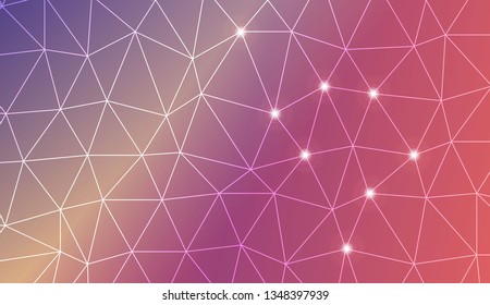 Abstract mosaic backdrop with triangles. Bright background for poster, banner, flyer. Vector illustration. Blurred Background, Smooth Gradient Texture Color