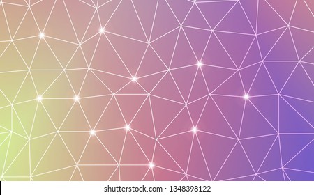 Abstract mosaic backdrop with triangles. Bright background for poster, banner, flyer. Vector illustration. Blurred Background, Smooth Gradient Texture Color