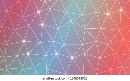 Abstract mosaic backdrop with triangles. Bright background for poster, banner, flyer. Vector illustration. Blurred Background, Smooth Gradient Texture Color