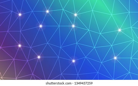 Abstract mosaic backdrop with triangles. Bright background for poster, banner, flyer. Vector illustration. Blurred Background, Smooth Gradient Texture Color