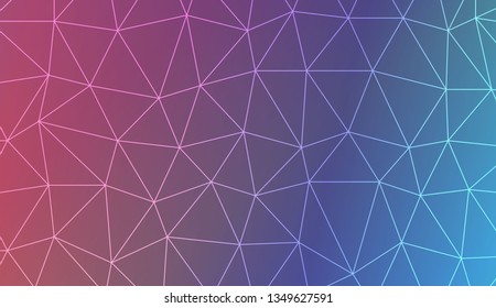 Abstract mosaic backdrop with triangles. Bright background for poster, banner, flyer. Vector illustration. Blurred Background, Smooth Gradient Texture Color